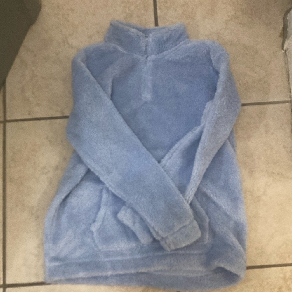 Light Blue Fluffy Sweater